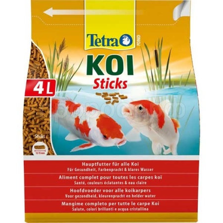 Корм для рыб Tetra Pond Koi Sticks крафт-пакет 4 л палочки для карпов Кои