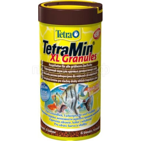 Корм для рыб TetraMin  XL Granules банка 250 мл крупные гранулы для рыб