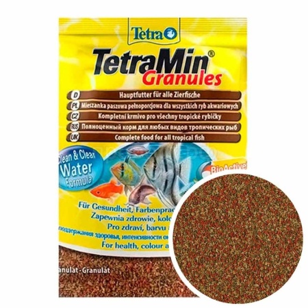 Корм для рыб Tetra Min Granules пакет 15 гр гранулы для рыб