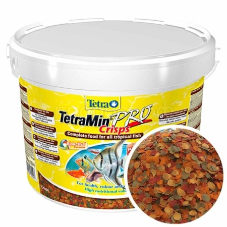 Корм для рыб TetraMin Crisps ведро 10 л чипсы для рыб