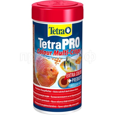 Корм для рыб Tetra Pro Color банка 250 мл чипсы для улучшения яркости окраса для рыб