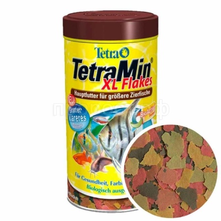 Корм для рыб TetraMin XL Flakes банка 500 мл крупные хлопья для рыб