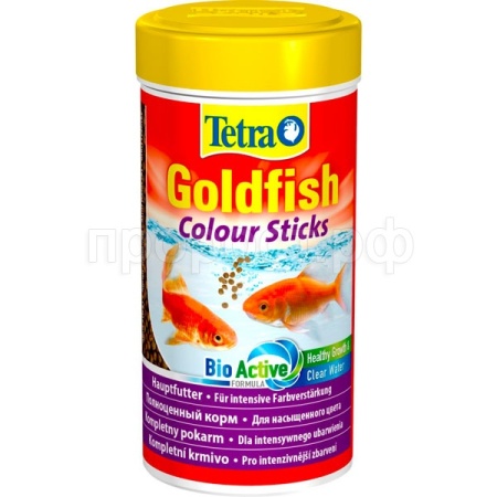 Корм для рыб Tetra Goldfish Colour Sticks банка 250 мл палочки для яркости окраса золотых рыбок