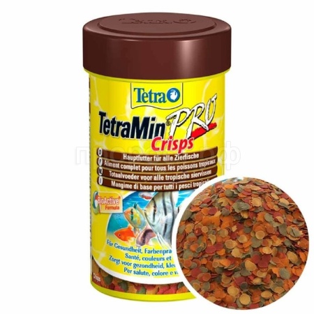Корм для рыб TetraMin Pro Crisps банка 100 мл чипсы для рыб