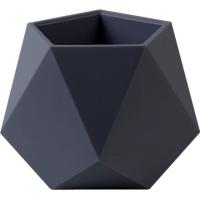 Кашпо Абремо 0,72л антрацит с прик. под. КШ-1750 /18шт/ПП