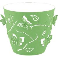 Кашпо Бабочки 225мм 5,3л зеленое яблоко с вставкой РТ4014 /10шт/ ПТ