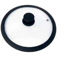 Крышка закал. стекло CAPPELLO D26см с силикон.ручкой, силикон.обод   Крышка закал. стекло CAPPELLO D26см с силикон.ручкой, силикон.обод