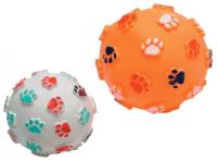 Игрушка для собак Мяч Лапки с рисунком 7,5см/С5770 Игрушка для собак Мяч Лапки с рисунком 7,5см/С5770