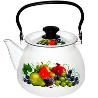 Чайник 3л с метал. ручкой сферич. белый Восточные дары 42104-122/6-У4 /4шт/Керчь Чайник 3л с метал. ручкой сферич. белый Восточные дары 42104-122/6-У4 /4шт/Керчь