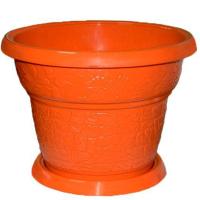Цветочный горшок №6 12л терракотовый с поддоном