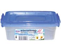 Контейнер д/продуктов с защелками 0,5л прямоуг 06305 /40шт/Милих