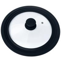 Крышка закал. стекло CAPPELLO D24/26/28см с силик обод, паровыпуск, низ Крышка закал. стекло CAPPELLO D24/26/28см с силик обод, паровыпуск, низ