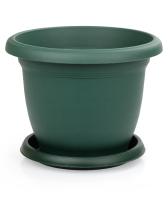 Цветочный горшок Вилла 45л зеленый с поддоном