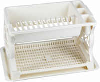 Сушилка для посуды 2-х ярусная белый 16013