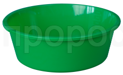 Таз 13л круглый зеленый 03026