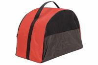 Сумка переноска ЧИП Полукруглая №4 нейлон с сетчатым окном 50*27*35см красная/9049красн/Дарэлл