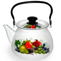 Чайник 3,5л с метал. ручкой сферич. белый Восточные дары 42104-132/6-У4 /4шт/Керчь Чайник 3,5л с метал. ручкой сферич. белый Восточные дары 42104-132/6-У4 /4шт/Керчь