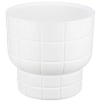 Кашпо КАРЕ D280 7,8л белый с вставкой М3259 /1шт/М-пласт