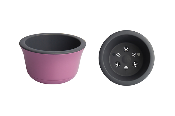 Кашпо Омега 8л вереск/антрацит ОМ30-30