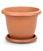 Кашпо Вилла 54л терракот с поддоном