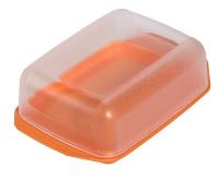 Масленка с прозрачной крышкой колор СЗК /21шт/Мартика