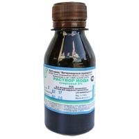 РЕЦЕПТ Йод однохлористый 5% 100мл/80шт/ ОАО Завод «Ветеринарные препараты», Россия