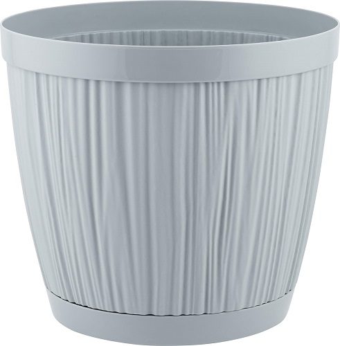 Кашпо Барселона D270 9,6л утренний туман с прик. под. IG6232 /12шт/ПР