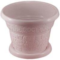 Цветочный горшок №7 18л мокко с поддоном