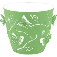 Кашпо Бабочки 175мм 2,5л зеленое яблоко с вставкой РТ4013 /24шт/ ПТ