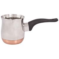 Кофеварка (турка) 350мл стальная с медным дном Кофеварка (турка) 350мл стальная с медным дном