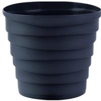 Кашпо Бархан 1,4л антрацит КШ-4316