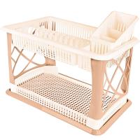 Сушилка д/посуды Plast Team с под. 2-ярусн. с сушилкой д/ст.приборов шоколадный мокко PT1558 /1шт/ПТ