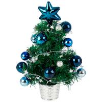 Елка декорированная SY15CJHW-009A 30см синий 003270 /Волшебная страна