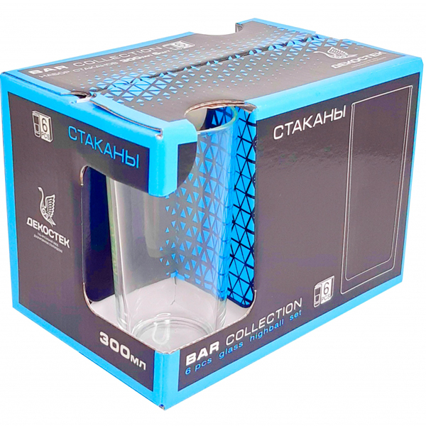 Набор стаканов (6шт) Pin-up girls 300мл 148-Д /4шт/ДК