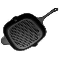 Сковорода-гриль чугунная PADELLA 28*28см квадратная с чугун. ручкой  Сковорода-гриль чугунная PADELLA 28*28см квадратная с чугун. ручкой