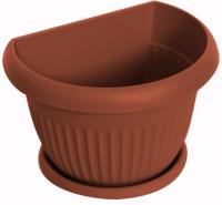 Кашпо настенное ЛИВИЯ 180 мм терракот М3110