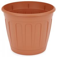 Кашпо Дионис 3,6л коричневый с прикрепленным поддоном М8248