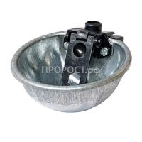 Ниппель поилка д/КРС метал.(круглая чаша) 2л/000785