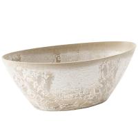 Кашпо МИКРИТ овал 3,4л бежевый слайн М3109 /10шт/М-пласт