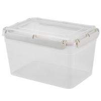 Контейнер с защелками д/прод. 4,5л Plast Team Bergen прямоугол. пепельный жемчуг РТ1048 /6шт/ПТ