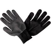 П228764 Перчатки нейлоновые с ПВХ Стандарт (черные с белой точкой) N11 /12шт/120шт/ АПИ