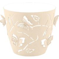 Кашпо Бабочки 225мм 5,3л молочный туман с вставкой РТ4014 /10шт/ ПТ