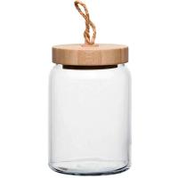 Банка стеклянная 860мл с бамбук. крышкой ВУДИ 43583SLB/ 6шт/Pasabahce