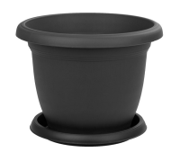 Кашпо Вилла 22л антрацит с подд