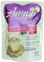 Корм для кошек Амурр 100г  ЖЕЛЕ кролик
