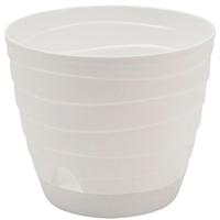 Кашпо Бриз 3,7л белый с прик. под. /10шт/Рад