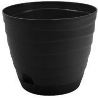 Кашпо Бриз 3,7л черный с прик. под. /10шт/Рад
