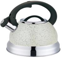 Чайник 2,5л со свистком индукц. белый мрамор Чайник 2,5л со свистком индукц. белый мрамор