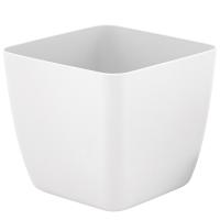 Кашпо Vienna 1,5л квадрат. белоснежный жасмин IG6803 /10шт/ПР