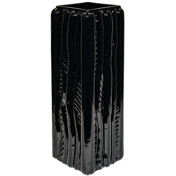 Ваза Квадрат Кора h30 12*12см черн 200/300-22/072985